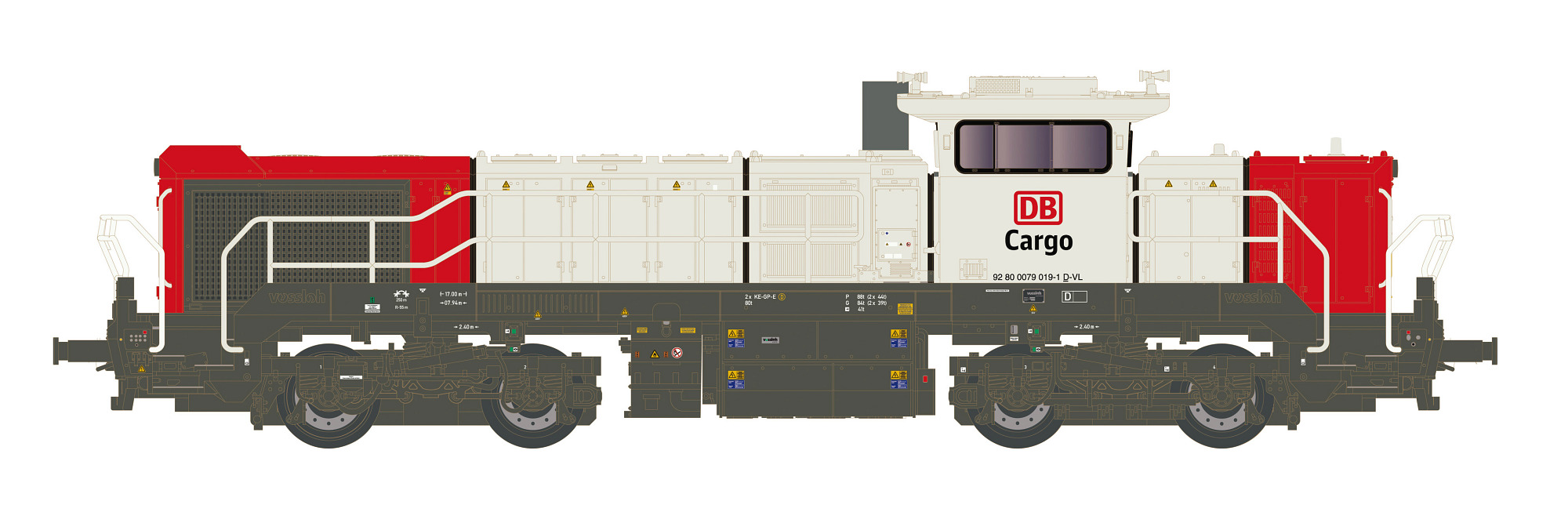 Diesellok Vossloh DE 18 DB Cargo/Nexrail, Ep.VI, Sound