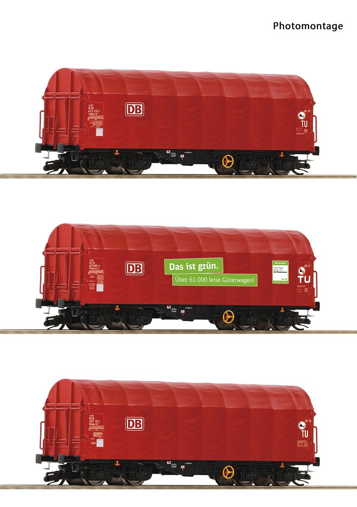 3er Set Schiebeplanenwag. DB-A