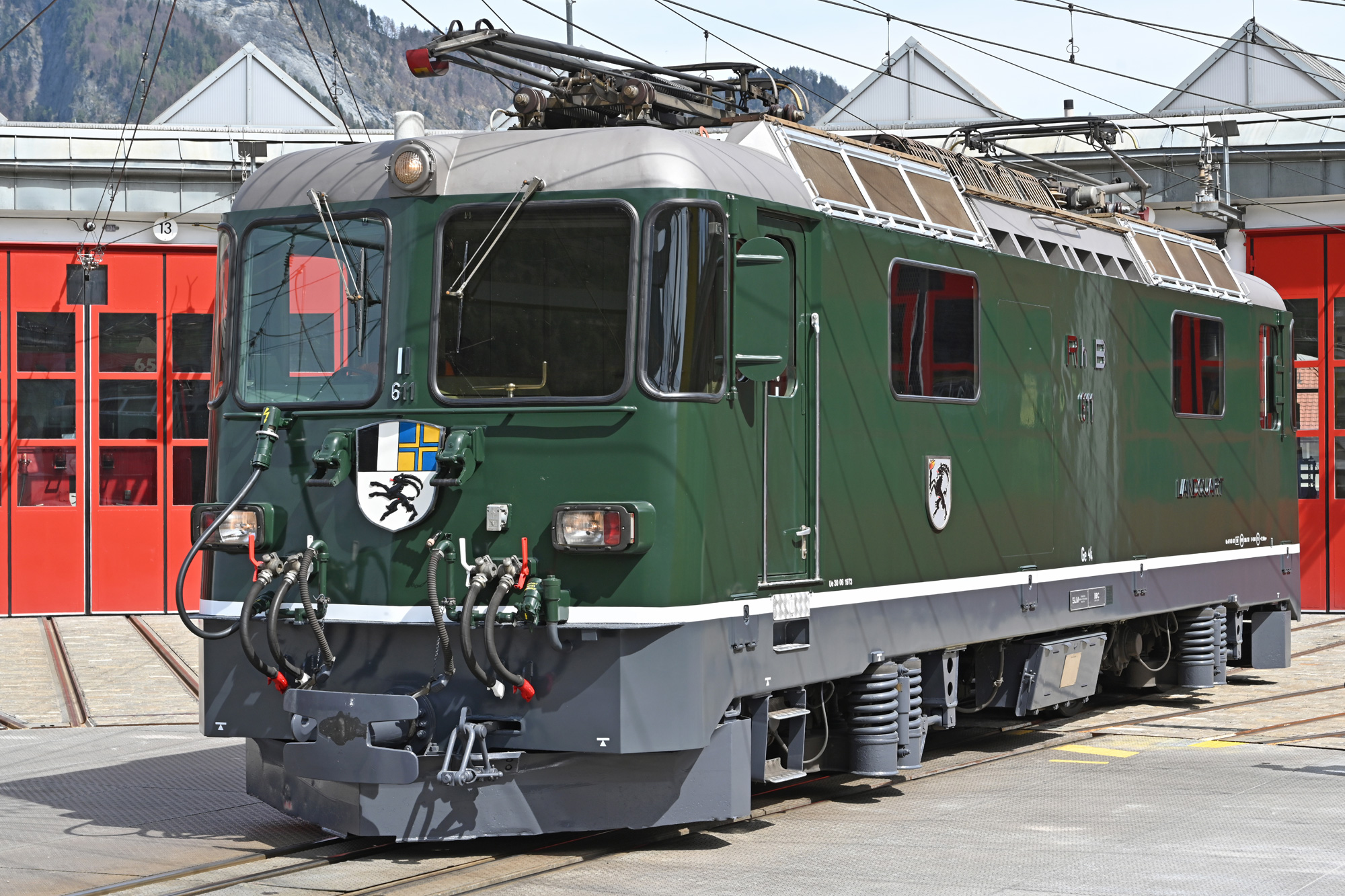 RhB Ge 4/4 II 611 Nostalgielok "Grün & Chrom" Sound, Fama/Ut