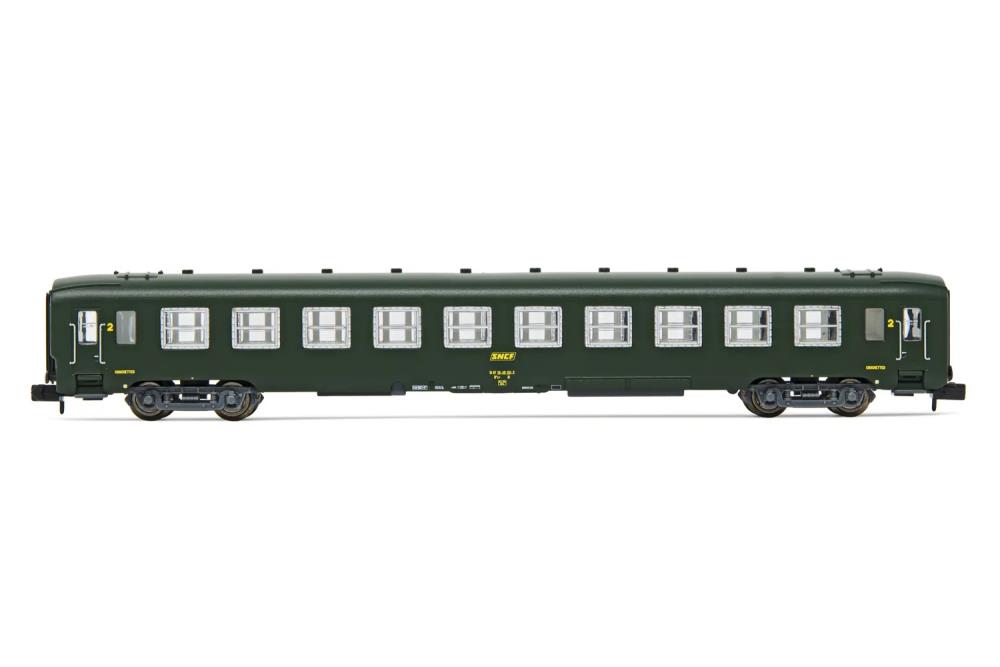 SNCF, Liegewagen DEV AO B10c10, in grüner Lackierung, Ep. II