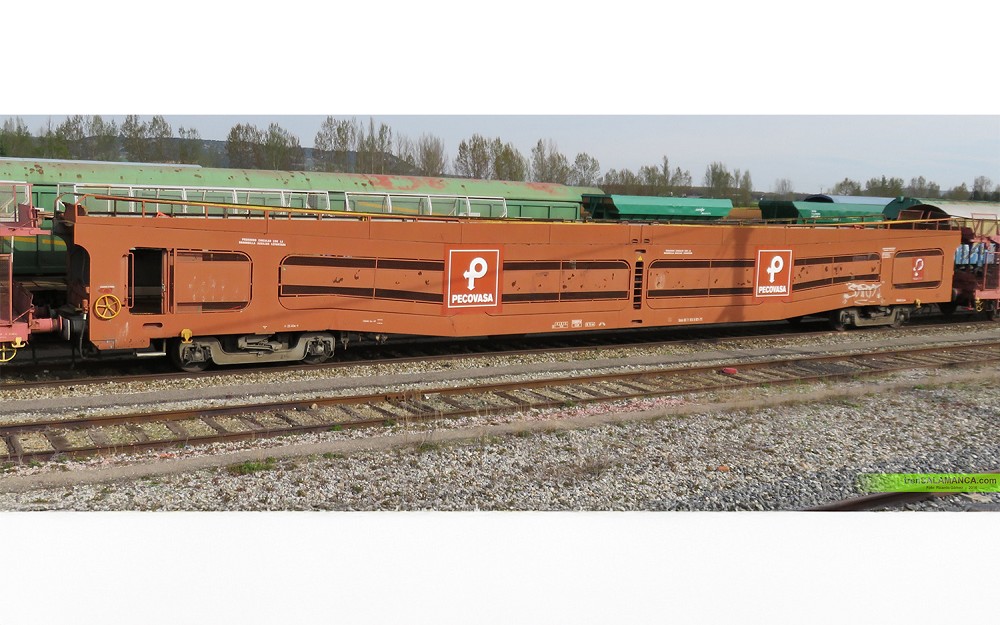RENFE, 4-achs. Autotransportwagen der Gattung DDMA, „Pecovas