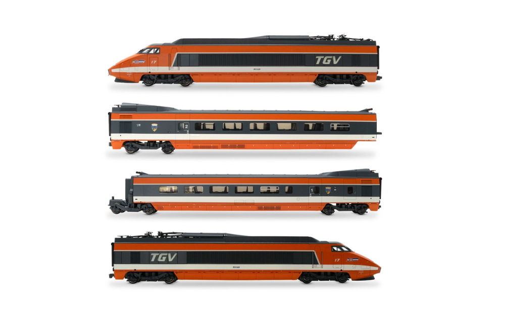 SNCF, 4-tlg. Set, TGV Sud-Est, 1981 Eröffnungsversion, Ep. I