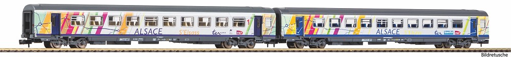 N-2er Set Corailwg. ALSACE 1.+2.Kl. SNCF VI