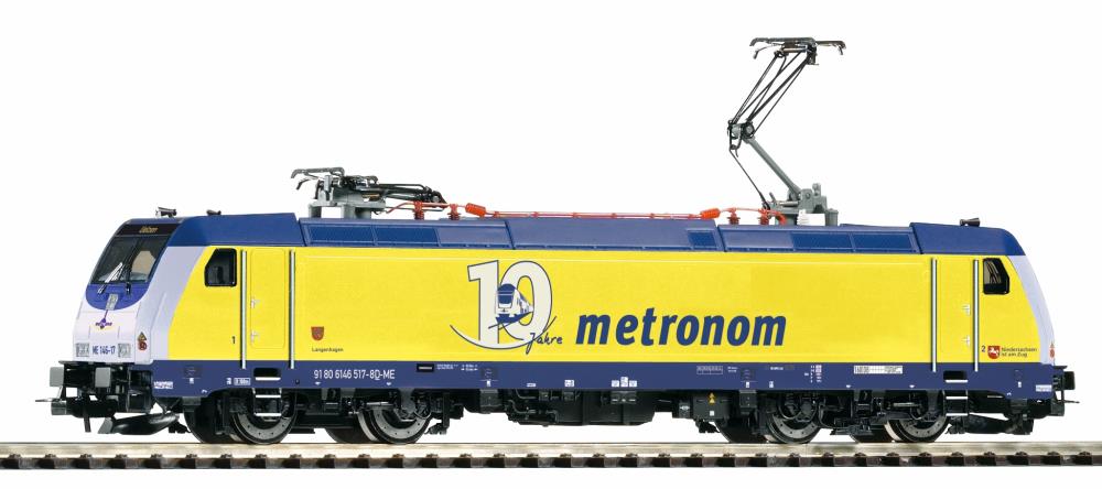 ~E-Lok BR 146 Metronom VI + lastg. Dec., 2 Pant.