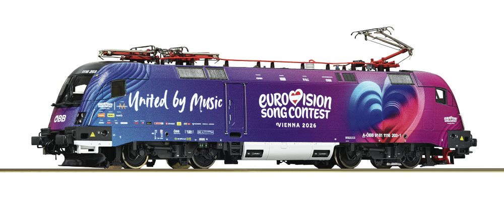 E-Lok 1116 203-1 ÖBB "ESC Songcontest 2026" AC-Snd.