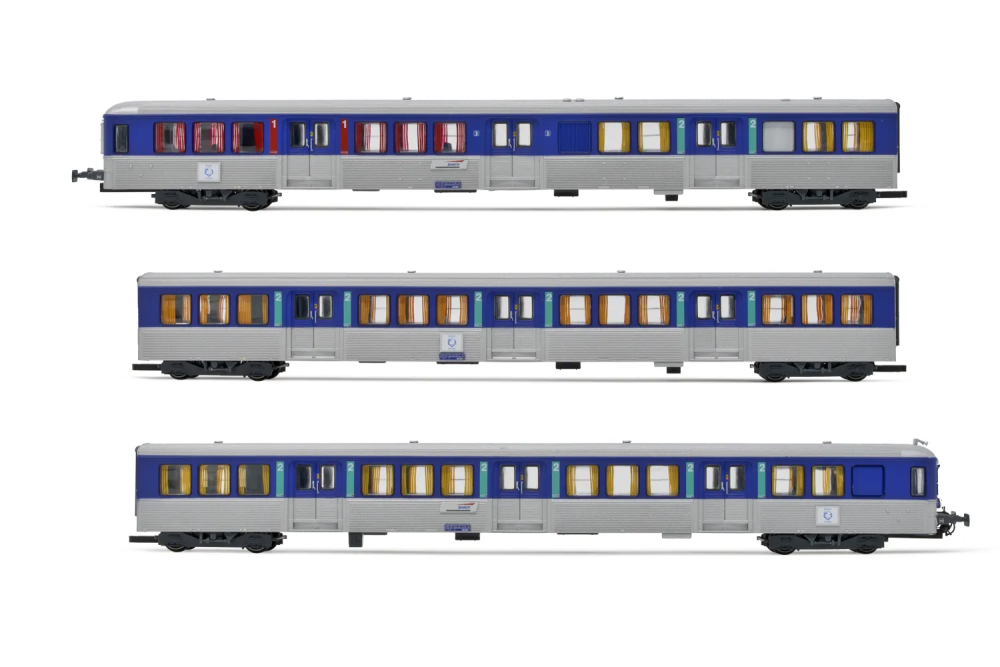 SNCF, 3-tlg Set RIO 80 Centre Reisezugwagen, Ep. V