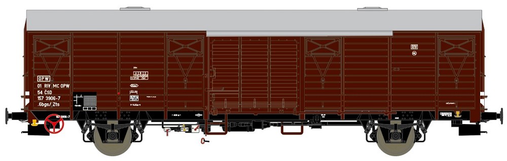 2er-Set CSD Gbgs/Zts Güterwagen (Braun)