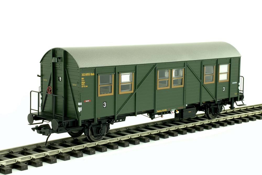 Behelfspersonenwagen MCi 43, DB, Epoche 3a, RAL6007