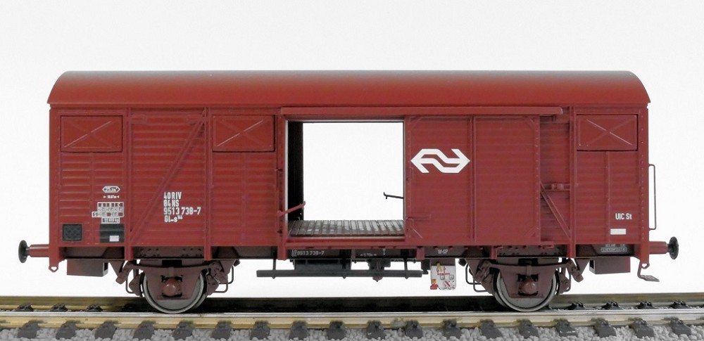 NS Gls 1440 Van Werkstattwagen mit braunen Luftklappen Nr. 1