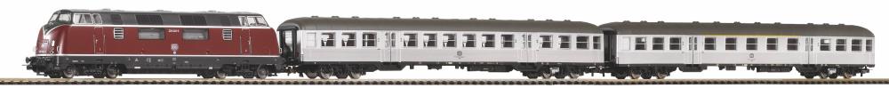PSC light S-Set DB Personenzug BR 220 mit 2 Wagen A-Gleis &