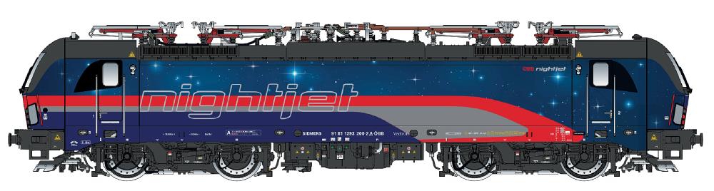 E-Lok Rh 1293 200 Vectron ÖBB Nightjet, Ep.VI, AC Sound