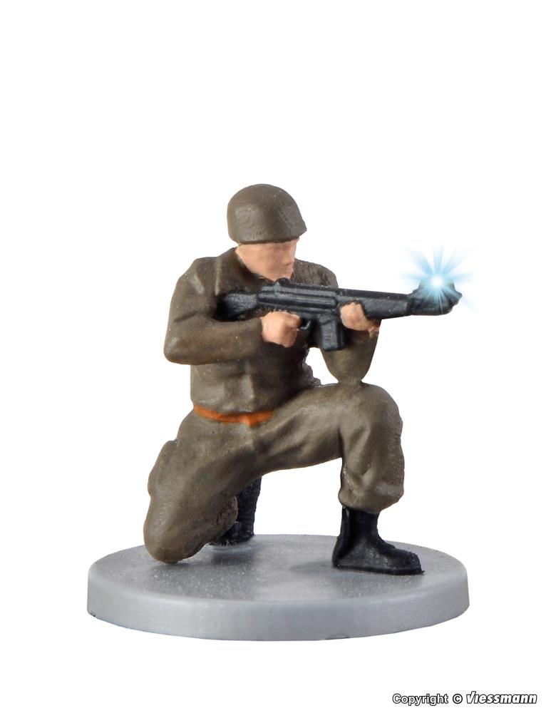 H0 Soldat, kniend