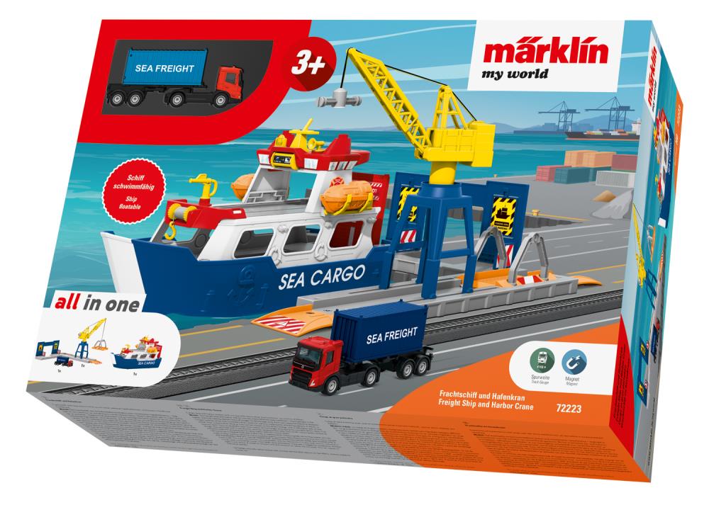 Märklin my world - Frachtschiff und Hafenkran