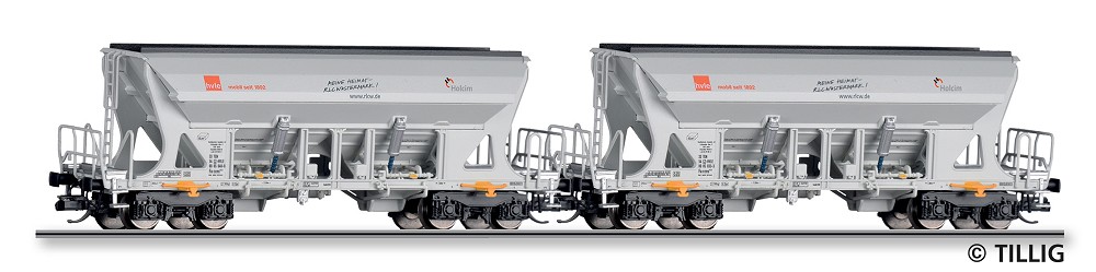 Güterwagenset der HVLE / Holcim