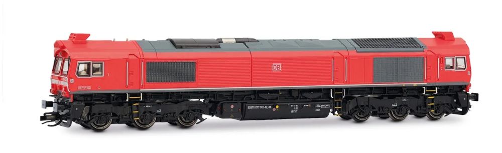 DB AG, dieselelektrische Lokomotive Class 77, rote Farbgebun