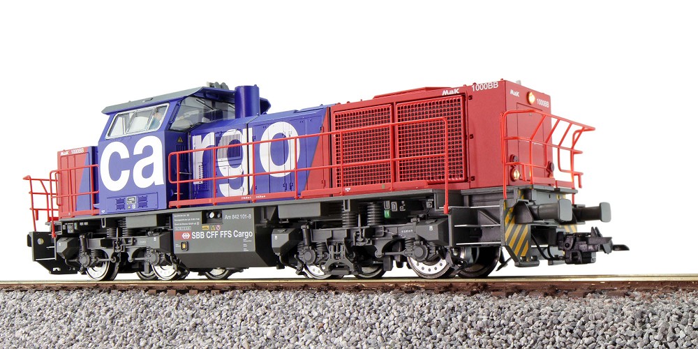Diesellok, H0, G1000, Am 842 101-8 SBB Cargo, Rot/Blau, Ep V