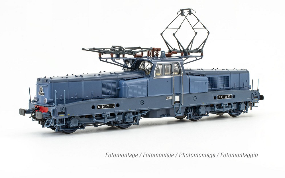 SNCF, Elektrolokomotive BB 13052 mit 4 unteren Lampen, blaue
