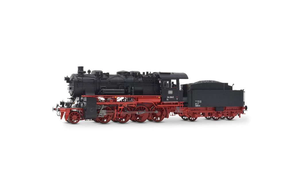 DB, Dampflokomotive Baureihe 56.20, dreidomiger Kessel, in s