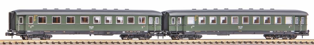 N-2er Set Schürzeneilzugwg. 2./3. Kl. und 3. Kl. DRB II