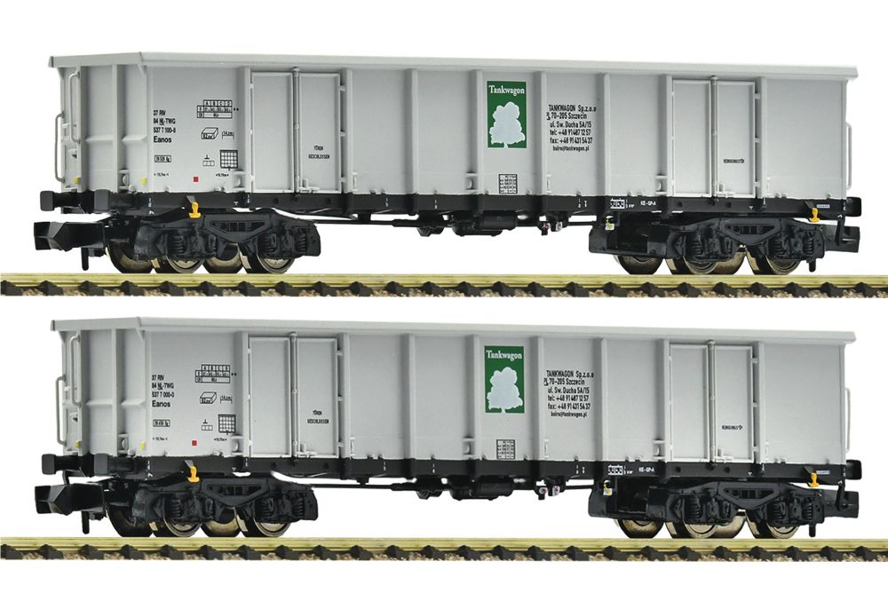 2er Set offene Güterwagen Eanos Tankwagon