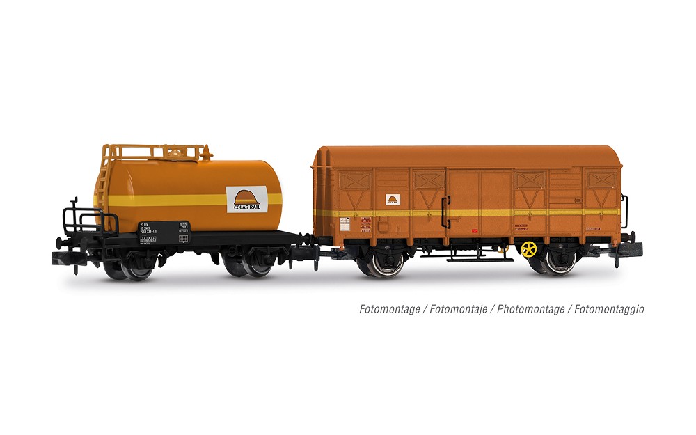 Colas Rail, 2-tlg. Set bestehend aus einem 2-achs. Kesselwag