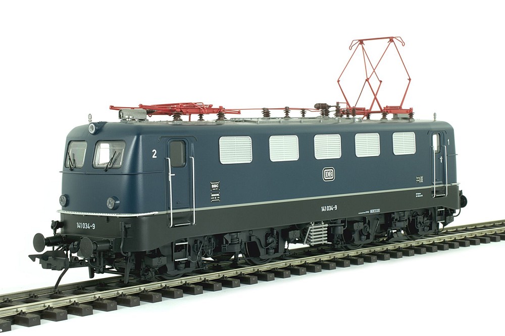 Elektrolok BR 141 034-9, DB, Epoche 3, stahlblau