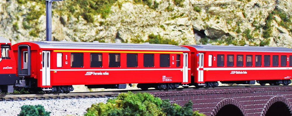 4tlg. Set Personenwagen EW I RhB V-VI
