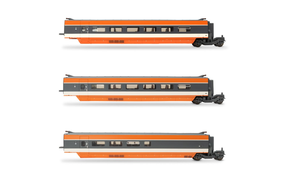 SNCF, 3-tlg. Ergänzungsset TGV Sud-Est, 1981 Eröffnungsversi
