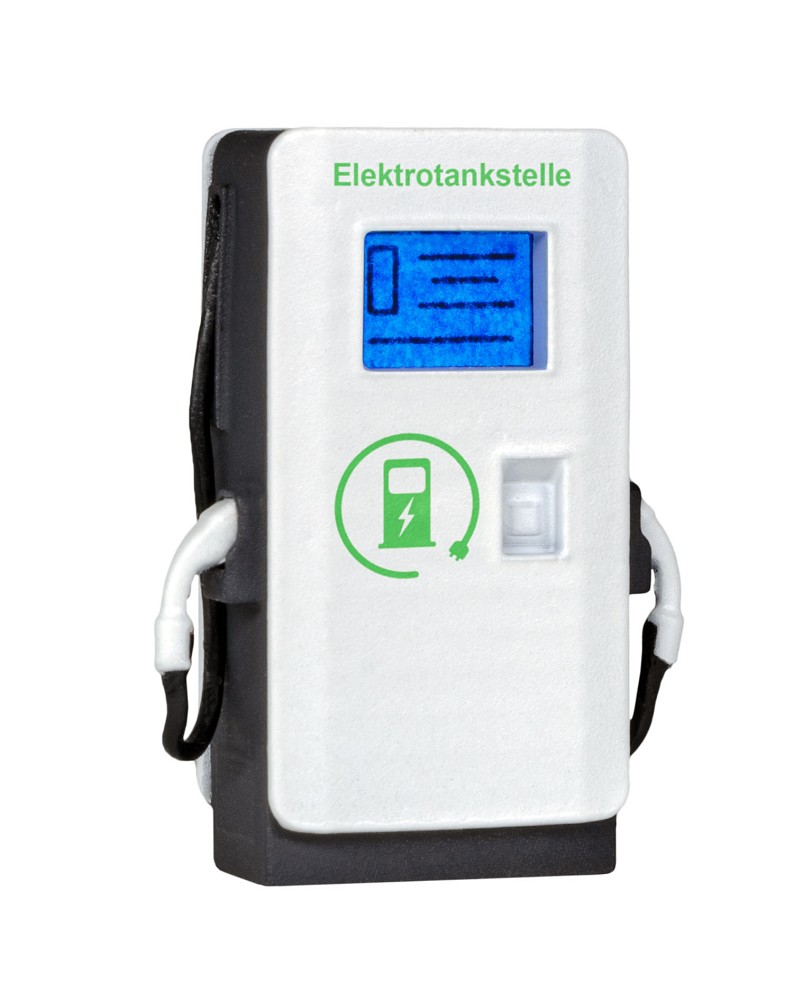 H0 E-Ladesäule mit LED-Beleuc