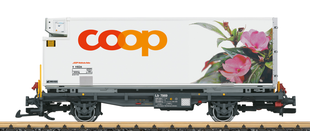 RhB Containerwagen “coop®“ Edellieschen