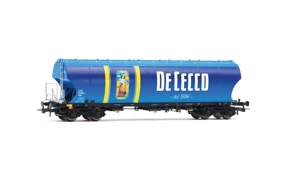FS, Getreidesilowagen „De Cecco”, runde Seitenwände, hellbla