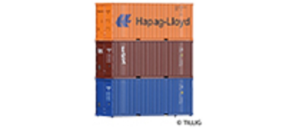 Container-Set mit drei 20‘-Containern