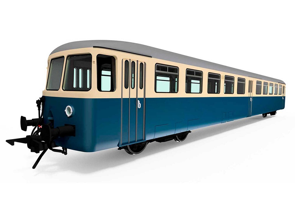 Akku-Triebwagen BR 515, DB, Epoche 4, blau-beige