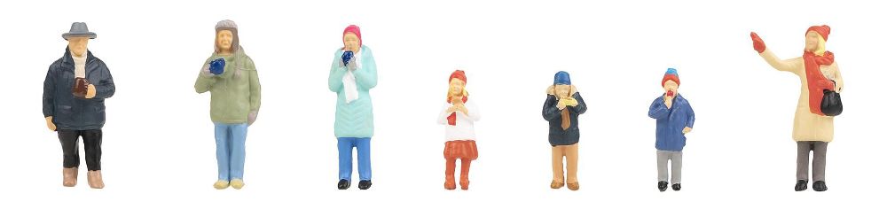 Weihnachtsmarktbesucher H0