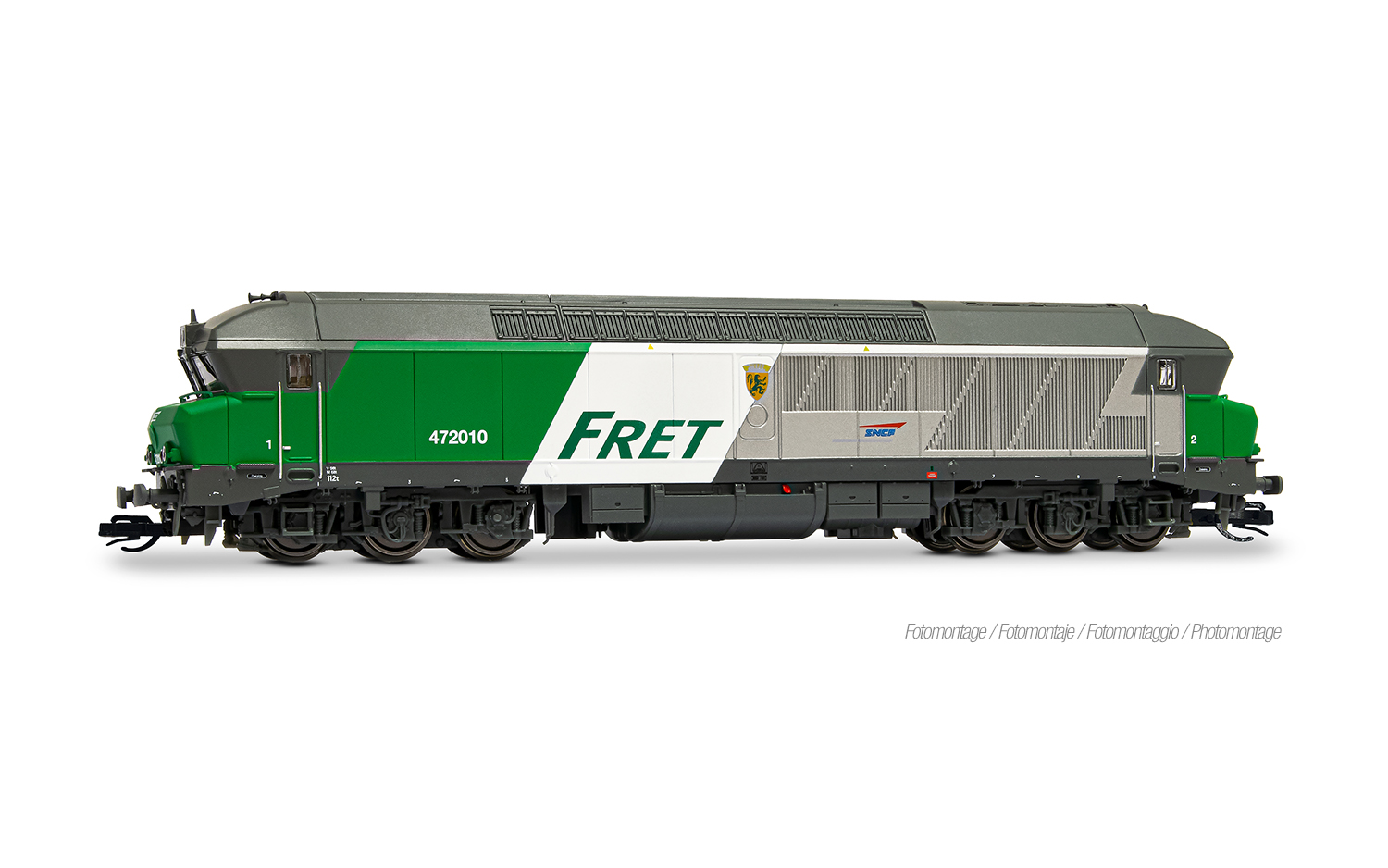 SNCF, 6-ach. Diesellokomotive CC 72010, „FRET”, mit BLE-Soun
