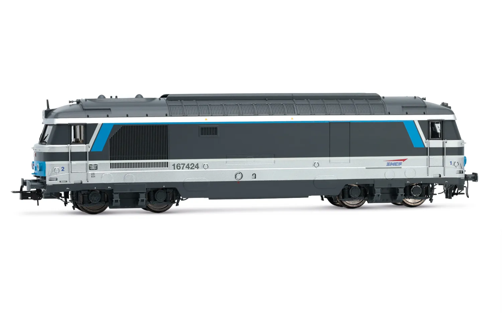 SNCF, Diesellokomotive BB 167424 mit Plattenwänden in „Multi SNCF, Diesellokomotive BB 167424 mit Plattenwänden in „Multi