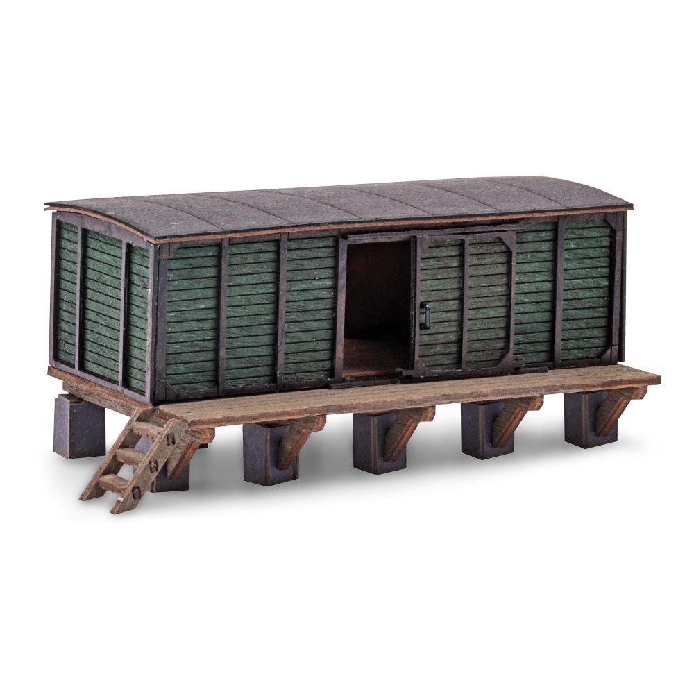 Behelfsschuppen / Rampe H0