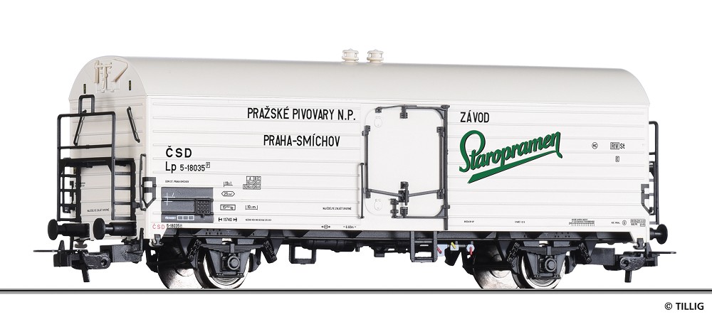 Kühlwagen „Staropramen“, eingestellt bei der ČSD