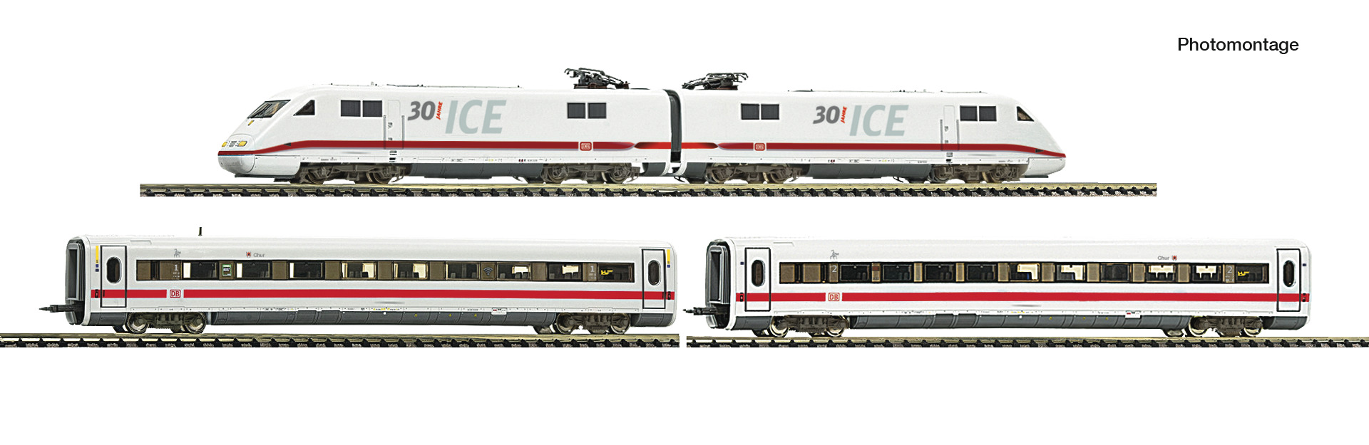4-tlg. Set: Elektrotriebzug 401 086-4 „30 Jahre ICE“