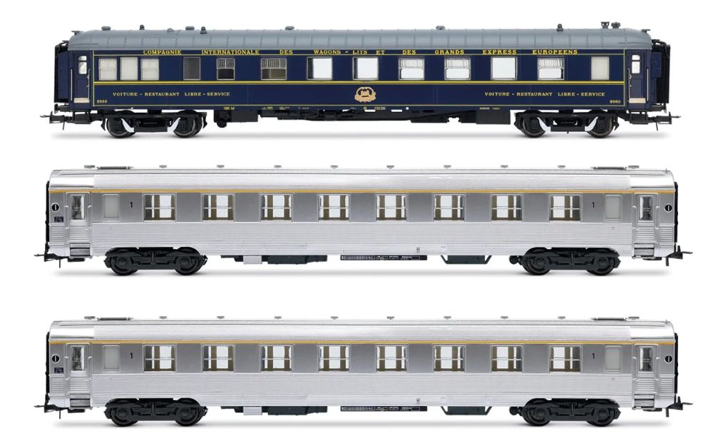 SNCF, 3-tlg. Set „Sud Express”, CIWL-Speisewagen + 2 x DEV I