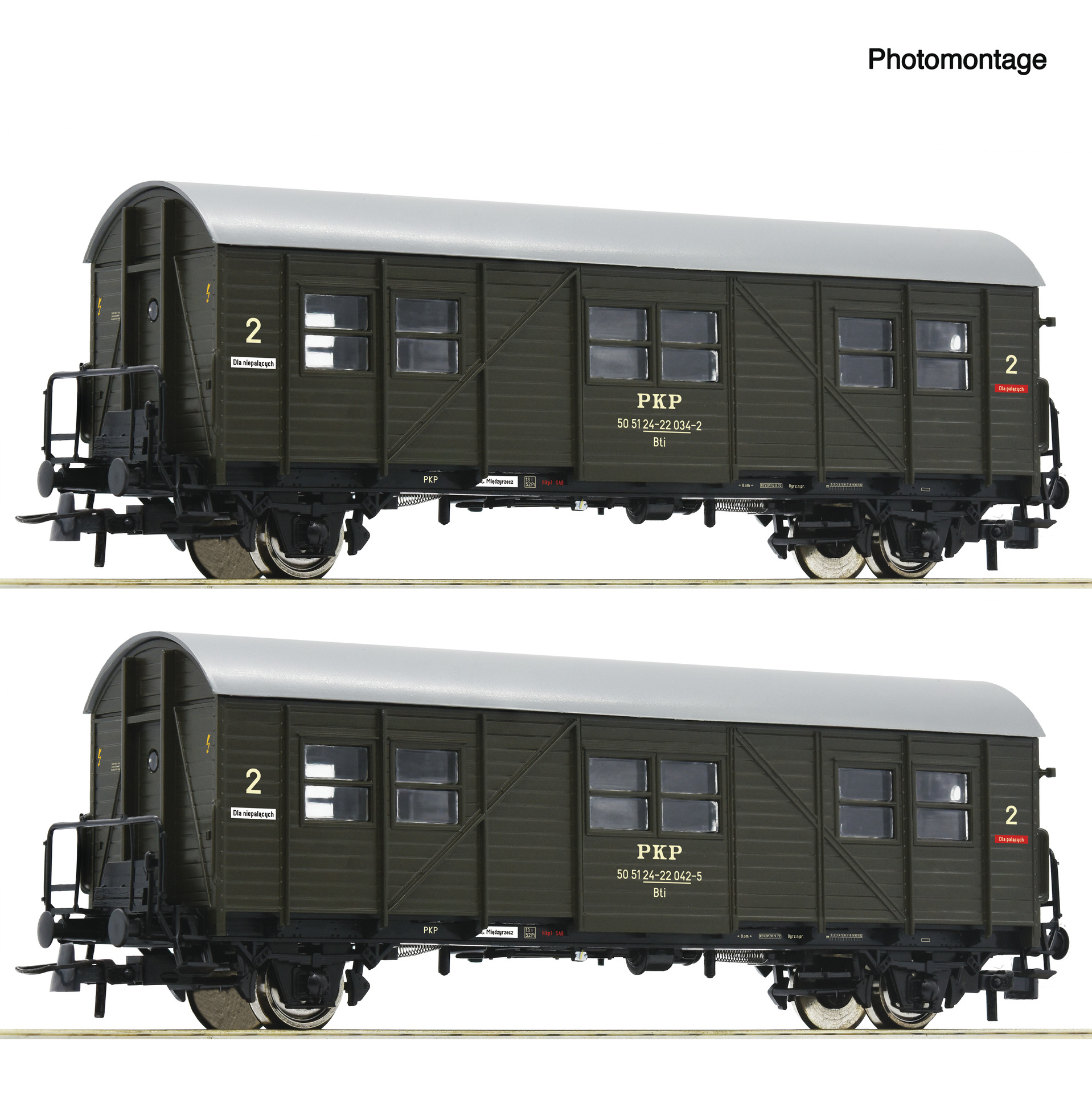 2er Set Behelfspersonenwagen PKP