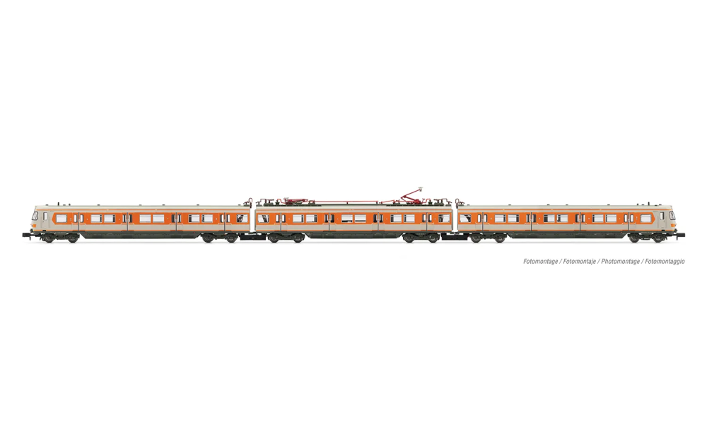 DB, 3-tlg. Set elektrischer Triebzug BR 420, zwei Stromabneh