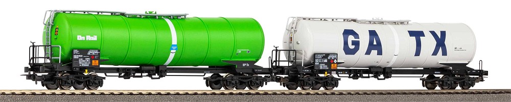 2er Set Knickkesselwg. OnRail und GATX VI (PSSH)