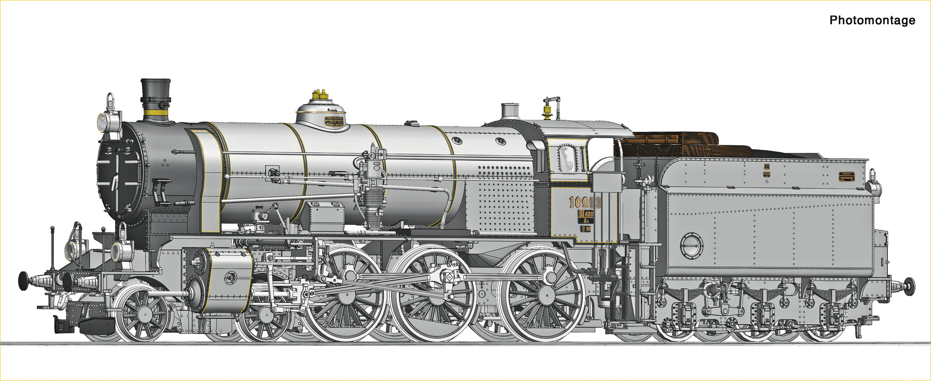 Dampflokomotive Rh 109