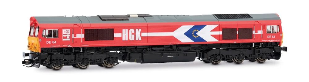 HGK, dieselelektrische Lokomotive Class 66, rote Farbgebung