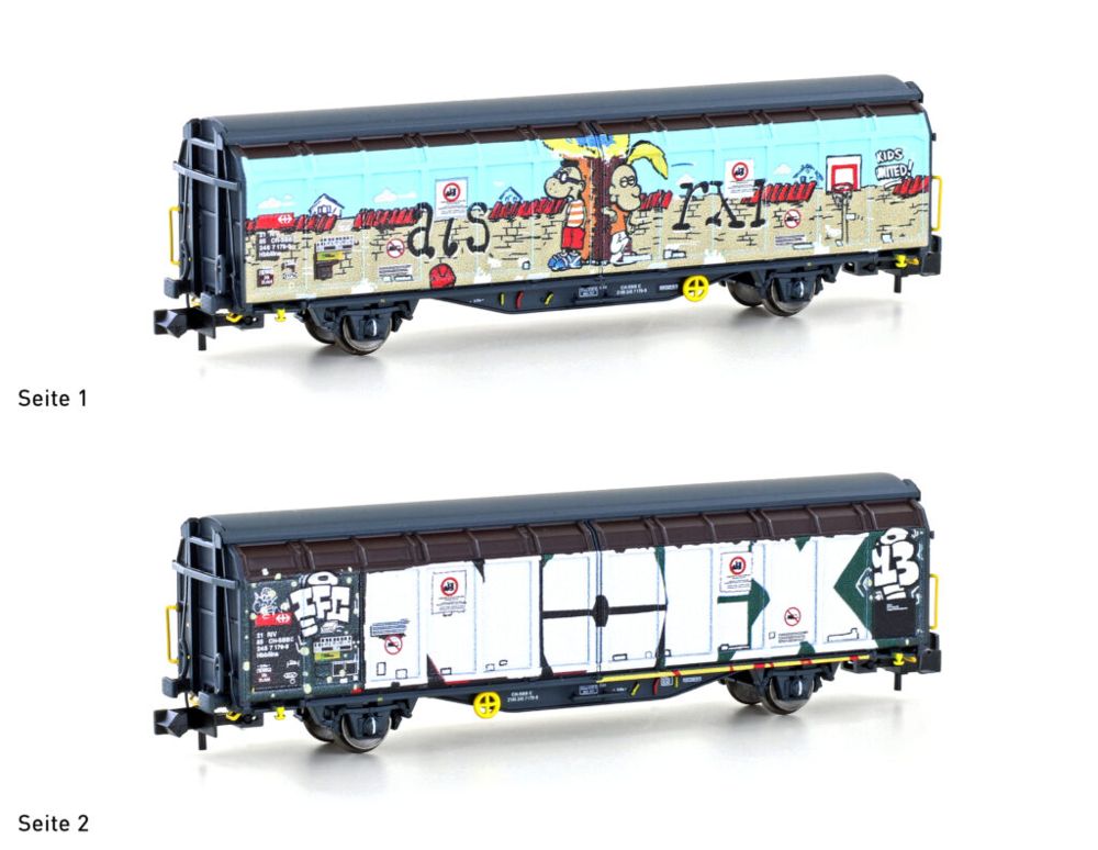 Schiebewandwagen Hbbillns SBB, Ep.VI, Graffiti-Serie (3)