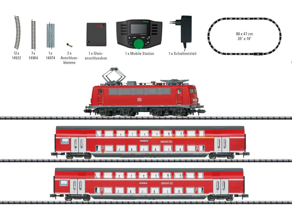 Minitrix 11163, Startpackung Regional Express, Digital + Sound, Neu & OVP, N