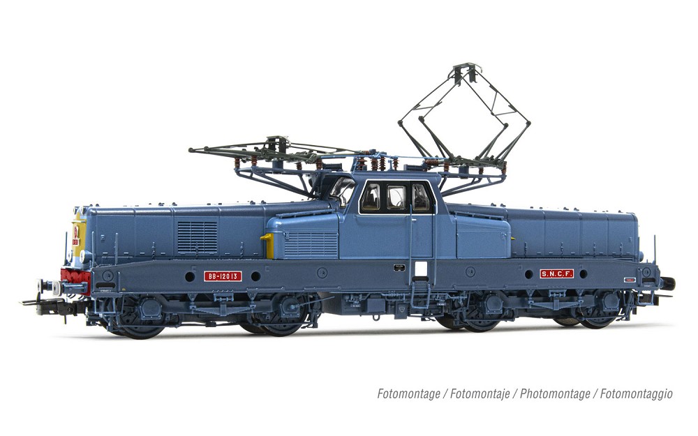 SNCF, Elektrolokomotive BB 12013, blau/gelbe Lackierung mit