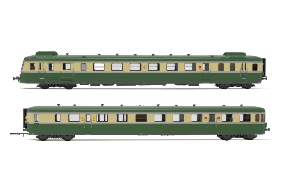SNCF, 2-tlg. Dieseltriebwagen RGP II X 2719 mit Beiwagen XRA