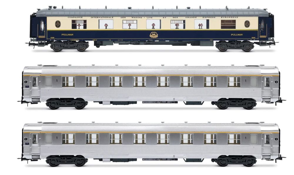 SNCF, 3-tlg. Set „Sud Express”, CIWL-Salonwagen + 2 x DEV In
